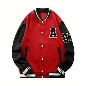 เสื้อแจ็คเก็ตเบสบอลแบบวาร์ซิตี้สำหรับผู้ชาย กันน้ำ พร้อมระบบทำความร้อน ผลิตจากขนสัตว์ 100% เป็นมิตรต่อสิ่งแวดล้อม ให้ความอบอุ่น พร้อมปักโลโก้ตามสั่ง - Product Image 5