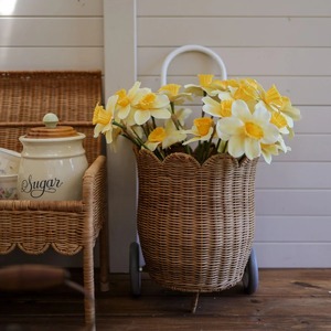 Panier de rangement en rotin naturel en forme de tulipe, écologique, avec un design multifonctionnel pour une utilisation moderne et polyvalente - Product Image 6