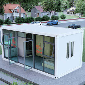 <span class=keywords><strong>Casa</strong></span> Container Prefabbricata da 20ft 40ft dal Design Moderno, Appartamento Monolocale Modulare Flat-Pack a Basso Costo, Uso Negozio Caffetteria o Hotel - Product Image 1