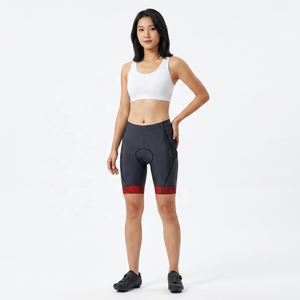 Men's Fitted <b>Cycling</b> <b>Shorts</b> With 3D Cushion <b>Pad</b> Quick Dry Spandex Polyester Red Brief Length - Product Image 2
