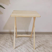 Table pliante moderne en bois massif, table de camping portable, table de pique-nique en bois gain de place pour jardin, plage, voyage, barbecue, fête
