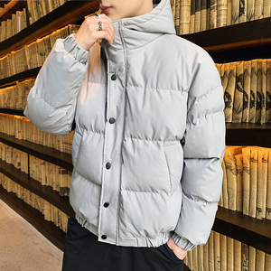Veste bomber matelassée en toile pour homme, mode d'hiver, design personnalisé, respirante, séchage rapide, style streetwear - Product Image 4