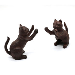 ที่ตั้<span class=keywords><strong>ง</strong></span>หนังสือของตกแต่งรูป<span class=keywords><strong>แมว</strong></span>เหล็กหล่อสไตล์วินเทจทำจากเหล็กหล่อ - Product Image 1