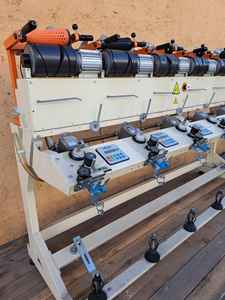 Machine à bobiner textile Simet 6 broches, rouleau rainuré de 175 mm de diamètre et 126 mm - Product Image 4