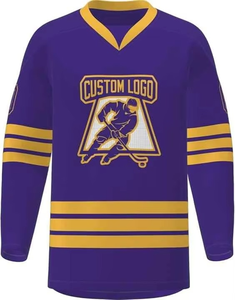 Uniforme de Hockey sobre hielo bordado de La Pro League, camiseta de hockey sobre hielo cosida con corte de sarga y puntada, personalizada con camisetas con el logotipo del equipo - Product Image 4