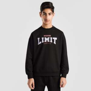 Sudadera de Forro Polar Negro Limitless 100% Poliéster Talla XL con Diseño Estampado y Bordado 3D, Sudadera con Capucha Bordada - Product Image 2