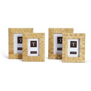 Modern Home Decor Creative Rattan Edge Dried Flower Wooden Art <b>Frame</b> Ornament Decorative <b>Frame</b> Material Wood - Product Image 3