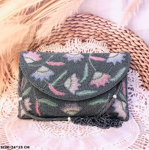 Handmade Designer Stone Beaded Women's <b>Clutch</b> <b>Bag</b> Stylish Magnetic Closure <b>for</b> Party Evening <b>Wedding</b> New Arrival Fashion - Product Image 2