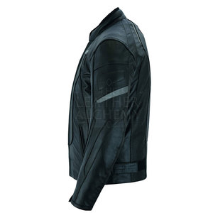 Blouson en cuir pour moto avec des matériaux de qualité supérieure, coutures solides, doublure confortable, ajustement réglable pour la conduite quotidienne - Product Image 3