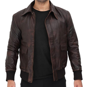 Chaqueta Acolchada de Piel de Vaca Genuina para Hombre, Cálida para Invierno, Transpirable, Resistente al Viento, Ecológica, Estilo Casual, Nueva Llegada - Product Image 1
