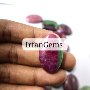 ทับทิม zoisite Cabochon จากทับทิมธรรมชาติเครื่องประดับจี้อัญมณีหลวมทำเป็นรูปทรงผสมและขนาดทับทิม - Product Image 2