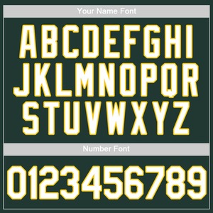 Camiseta de béisbol auténtica verde blanco-dorada personalizada - Product Image 3