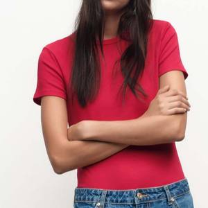 Camiseta de nuevo diseño 2025 para niñas, camisetas de mujer de alta calidad, logotipo al por mayor, camisetas lisas personalizadas, conjunto pesado de verano - Product Image 5