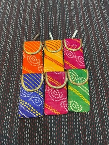 Bordado Indio Venta al por mayor Lote de colores surtidos Cubierta móvil Boda India Favores Regalo de devolución para invitados - Product Image 3