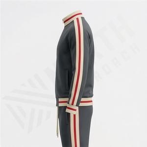 Fully Custom Design Zipper <b>Jacket</b> And Trouser Set Tracksuit Athletic <b>Gym</b> Training Wear Breathable Customized Color Sport Suit - Product Image 3