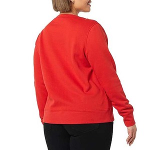 Sudadera de Mujer de Alta Calidad, Talla Grande, Informal, Lisa, Estampada, de Punto, 100% Algodón, con Cuello Redondo, Tendencias de Otoño Invierno - Product Image 4