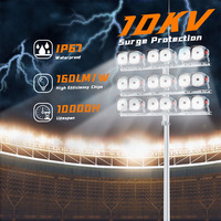Proyectores LED de 1000W/1200W/1600W con Certificación RoHS CE y Grado de Impermeabilidad IP67 Probado para Estadios, Campos de Béisbol y Barcos de Pesca