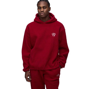 ชุดเสื้อฮู้ดผ้าฟลีซและกางเกงจ็อกเกอร์สำหรับผู้ชายชุดใส่อยู่บ้านสองชิ้นให้ความอบอุ่นในฤดูหนาว - Product Image 3