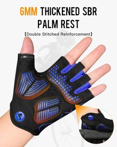 Gants de fitness unisexes de qualité supérieure, demi-doigts, couleur unie, séchage rapide, antidérapants, en cuir, avec impression de logo personnalisée - Product Image 2