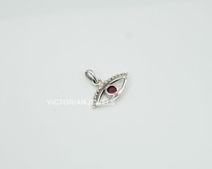 Pendentif pierre de naissance du mois de juillet à facettes en argent sterling massif 925 - Product Image 4