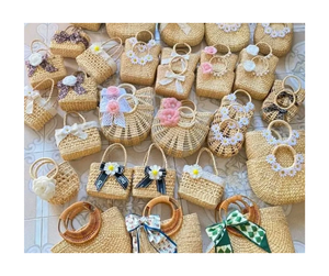 กระเป๋าผักตบชวาพรีเมี่ยมจากเวียดนามทำด้วยมือ - Product Image 5