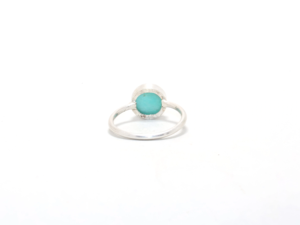 Bague en argent sterling 925 véritable Bague en amazonite Minimalist Wholesale Silver Jewelry Fine Finger Gift Item - Product Image 4