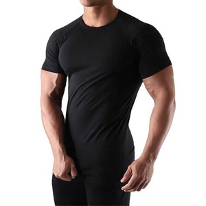 Camiseta de entrenamiento de gimnasio de compresión de alta calidad para hombre, camiseta de entrenamiento de gimnasio personalizada OEM - Product Image 3