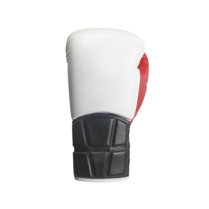 Gants de boxe de compétition très demandés, blancs, rouges, noirs, en cuir, à lacets, avec sangle de poignet réglable, équipement d'entraînement pour adultes - Product Image 2