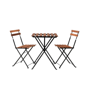 3PCS Café Bistro Balcon Ensemble Nouveau Design Chaise de Jardin Table Pliante pour Dîner Vietnam Prix Usine - Product Image 4