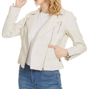 Las mejores chaquetas de cuero de moda para mujer para ropa de invierno/Chaquetas de cuero en blanco de manga larga más vendidas - Product Image 5