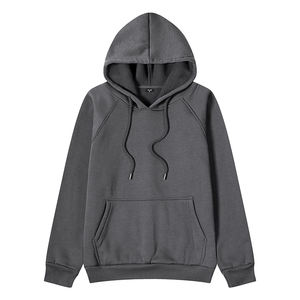 Personalizado al por mayor 300gsm Heavyweight Hoodie hombres sudadera de gran tamaño Drop Shoulderrinted sólido sudaderas con capucha - Product Image 3