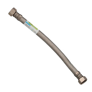 Tuyau de thermostat flexible en acier inoxydable, femelle 1/2" - femelle 1/2", longueur 300 mm - Product Image 1