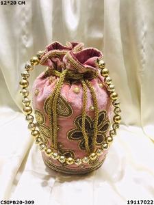 Handmade dân tộc Ấn Độ buổi tối túi cho phụ nữ mới nhất thiết kế đá thêu thời trang món quà cưới đồng xu potli Túi gương làm việc - Product Image 5