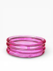 Bracelet élégant en verre facetté de couleur rose émeraude, tendance pour femmes, léger, prix de gros - Product Image 3