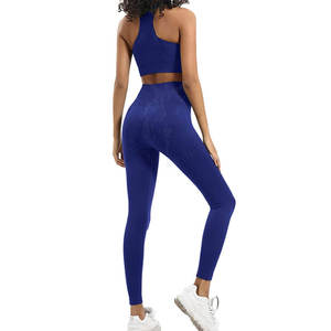 Yoga Fitness Leggings Et Soutiens-Gorge À Vendre À Bas Taux Fitness Porter Femmes Respirant Sans Manches Yoga Ensemble - Product Image 2