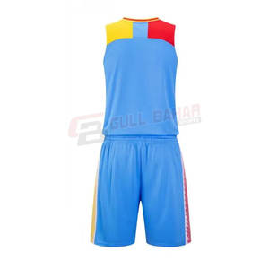 Personalized <b>Two</b>-<b>Piece</b> Basketball Kit for Youth Breathable 100% Polyester <b>Mesh</b> Jersey and Shorts for Summer Basketball Season - Product Image 3