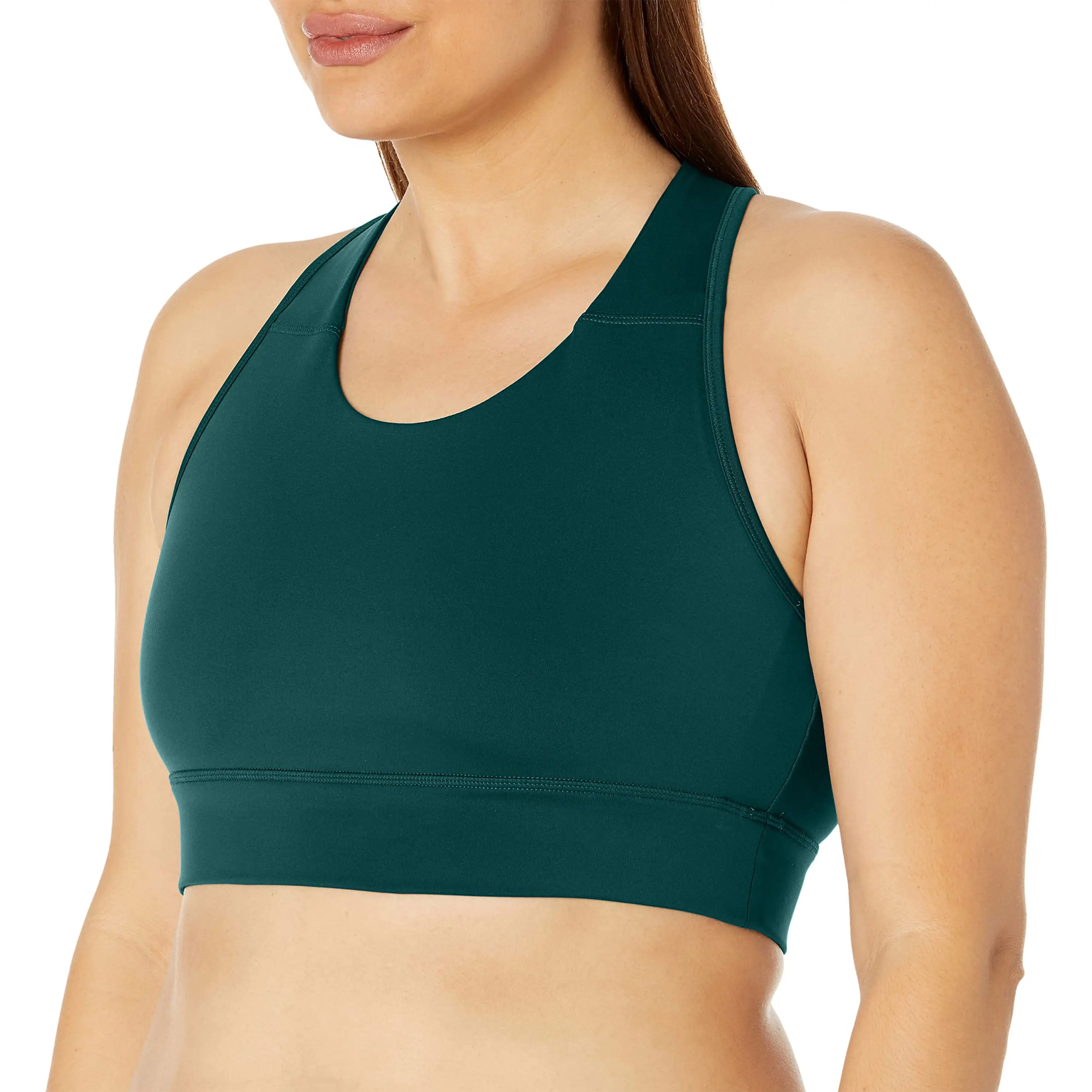 Soutien-gorge de sport sans couture à soutien élevé femmes impact élevé grande taille fermeture éclair avant bretelles réglables soutien-gorge de sport à séchage rapide sans fil