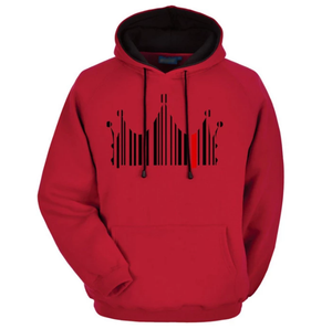 Sudadera con capucha térmica para hombre con bolsillo de canguro, estampado de expresión, Material polar, patrón sólido, teñido liso, temporada de invierno - Product Image 6