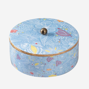 Boîte Roti en bois de manguier de qualité supérieure avec casserole Chapati indienne traditionnelle au design floral pour la cuisine et la table à manger - Product Image 6