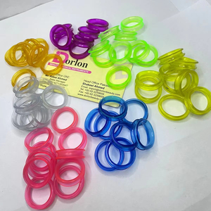 Tijera de pelo profesional sostenible de alta calidad, insertos de anillos de dedo para peluqueros, tijeras de peluquero hechas de silicona suave - Product Image 1