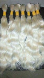 มัดผมมนุษย์สไตล์บราซิลสานผมบริสุทธิ์ผมตรงและนุ่มสลวย613สีบลอนด์ - Product Image 3