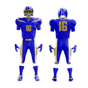 Custom Design American <b>Football</b> Uniform Plus <b>Size</b> Adult Club Compression Set Breathable Anti-Bacterial Quick Dry Digital Print - Product Image 4