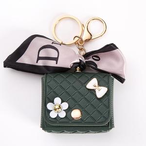 High quality <b>Customized</b> Silk scarf Bluetooth Mini Leather <b>Keychain</b> - Product Image 1