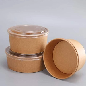 Vietnam Kraft Paper <b>Bowl</b> with Lid - <b>Disposable</b>, Durable, and Eco-Conscious for Soups, Salads, and Noodles - Product Image 2