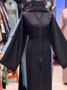 2024 Dubai hermosa ropa islámica tradicional negra para mujeres Arabia Saudita Abaya Dubai Abaya ropa musulmana ropa del Golfo - Product Image 3