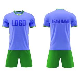 Uniformes de Fútbol Personalizados para Adultos, Suministro de Fábrica, Conjuntos de Camisetas de Fútbol, 100% Poliéster, Transpirables, de Secado Rápido, Ecológicos, Colores Personalizados - Product Image 1