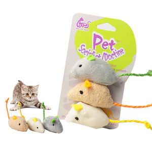 Jouet à mâcher interactif en peluche pour chat, en forme de souris, avec herbe à chat, pour le nettoyage des dents, vente en gros - Product Image 1