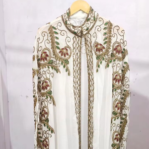 ชุดคลุมยาวสไตล์อาหรับคาฟตันสำหรับงานปาร์ตี้ยาวถึงพื้นผ้าคาฟตันสำหรับใส่ไปงานแต่งงานชุดราตรีชายหาดสไตล์อาหรับ - Product Image 1