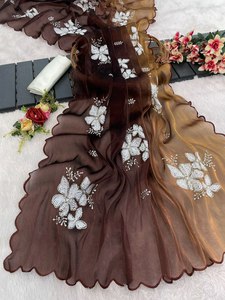 ชุดส่าหรีผ้าไหมจิมมี่จูเรียน้ำหนักเบาทันสมัยทันสมัย - Product Image 4
