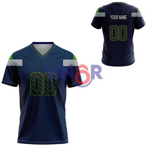 Maillot de football américain pour hommes, prix de gros OEM, respirant, entièrement personnalisé, vêtements de sport de haute qualité, maillot de football pour adultes - Product Image 6